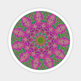 FishWhalesTailMandala Magnet